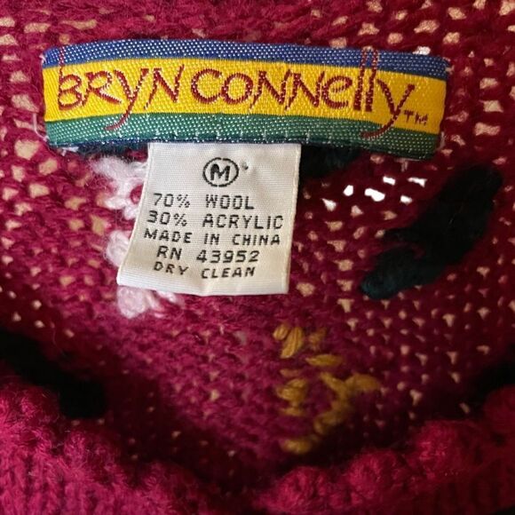 Unique Wool Blend Cardigan Sweater - Size Medium - Picture 3 of 5